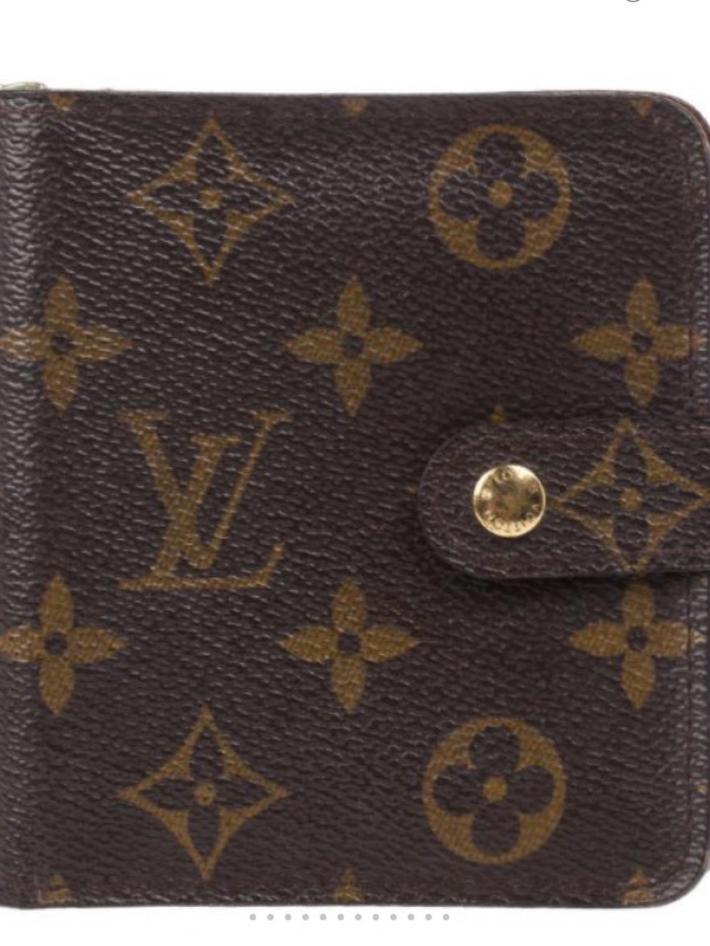 Louis Vuitton Monogram Compact Wallet in Brown
